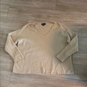 Something Navy Chunky Cream Sweater MEDIUM oversized